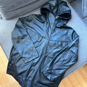 Leather pullover jacket from H&M